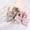 Bow Ribbon Hair Scrunchies Satin Ponytail Headband Fashion Hair Accessories Women Girl
