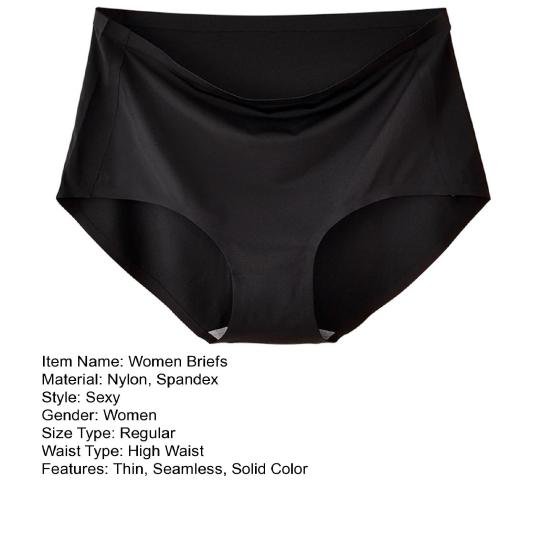 Женские трусики из ледяного шелка, подтягивающие бедра, хлопковые трусы с высокой талией, бесшовное дышащее однотонное нижнее белье