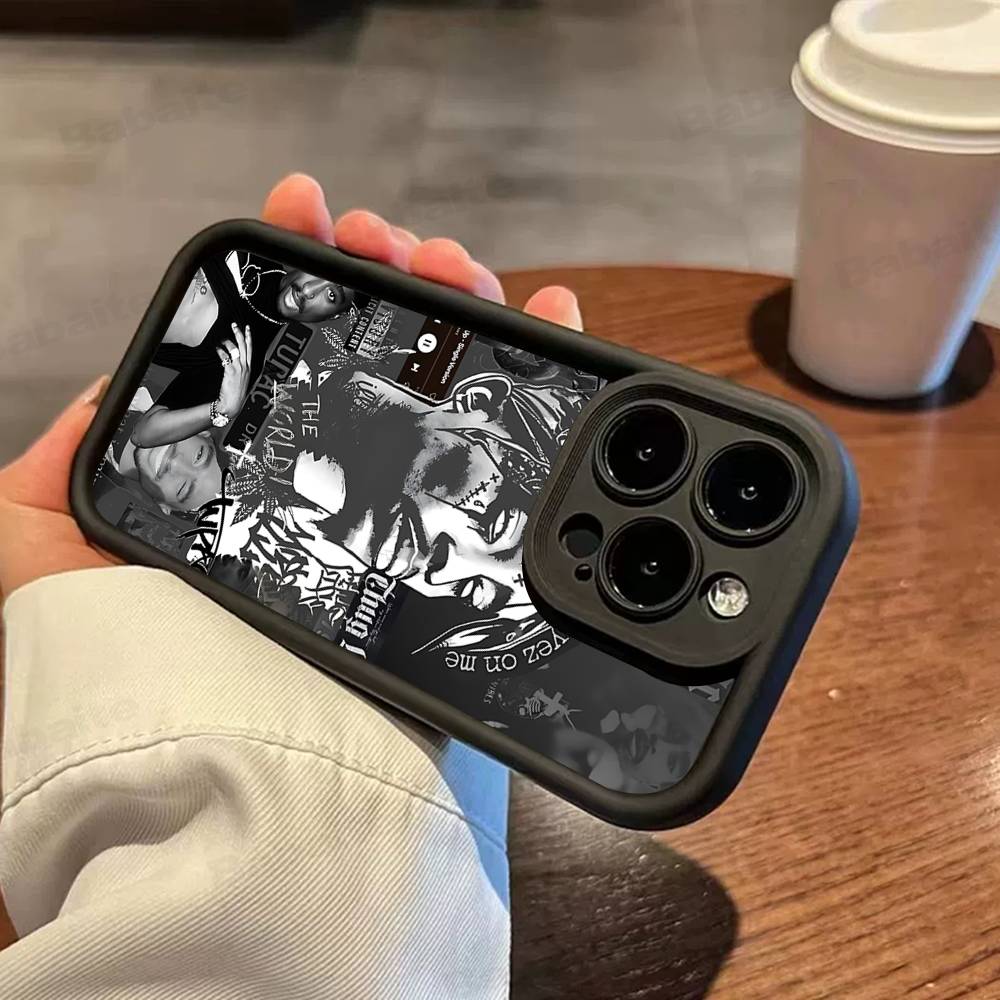 Чехол для телефона 2Pac Hip Hop Singer для IPhone 17 16 15 14 13 12 11 Pro Max Mini Plus Мягкая задняя крышка из ТПУ