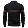 2025 Autumn and Winter New Business Stand Collar Men's Pure Cotton Sweater, High-quality Casual Half Zipper Men's Top