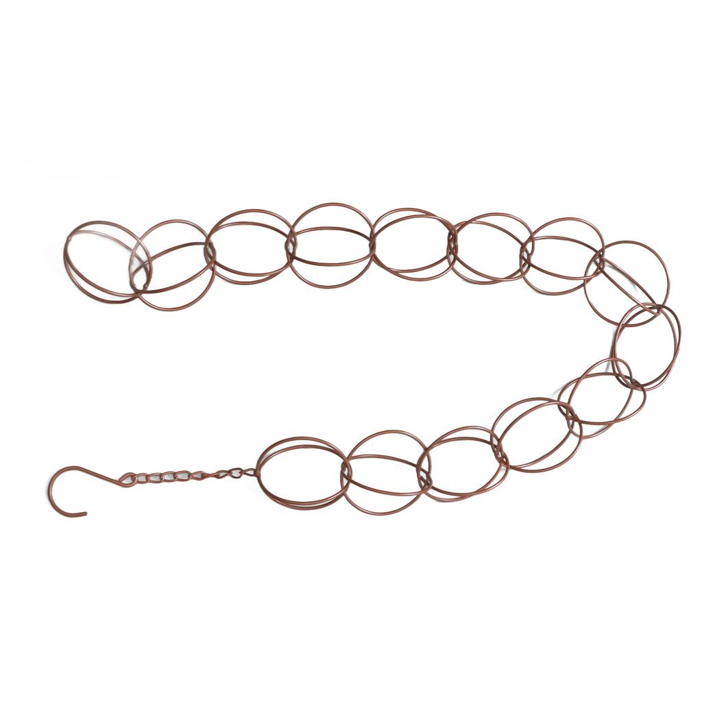 Металлическая дождевая цепочка с функцией дренажа, декоративное кольцо, ветряная музыка с крючком для дома, балкона, патио