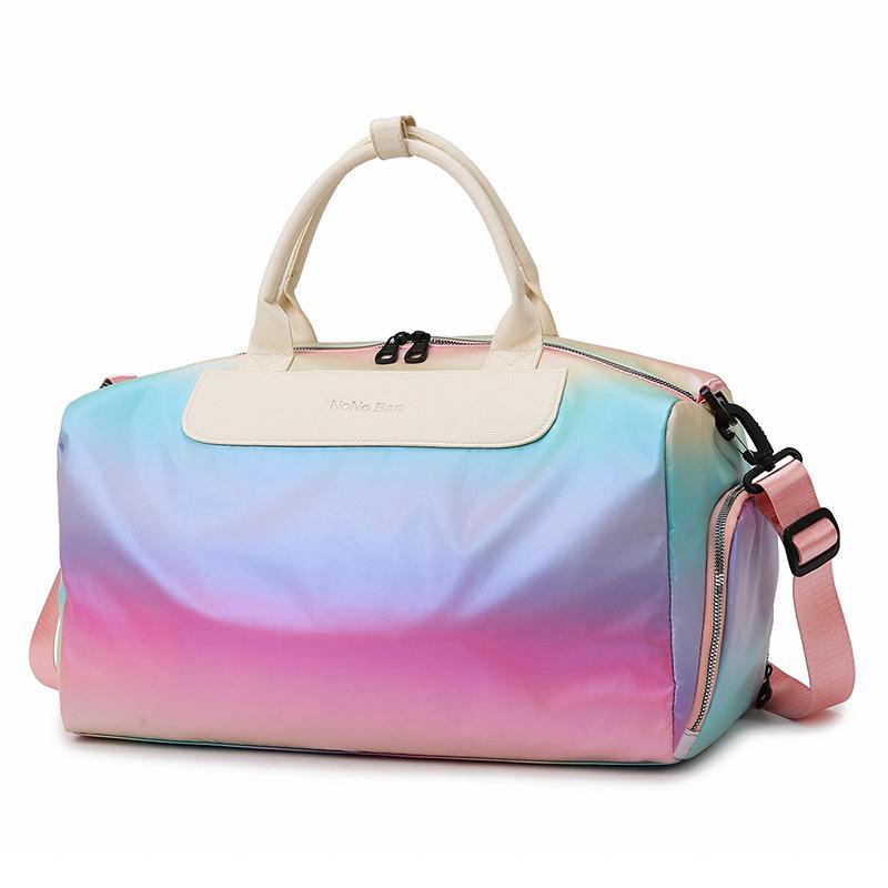 Gradient Fitness Bag Dry and Wet Separation Yoga Bag Large Capacity Travel Bag Separation Shoes Bags