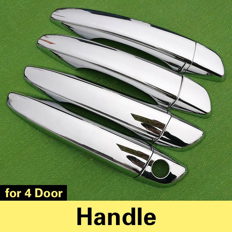 for Peugeot 5008 SUV 2017 2018 Luxurious Chrome Handle Cover Trim Set for 5008 2nd Gen MK2 Car Accessories Stickers Car Styling