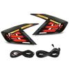 Mugen LED Tail Lights Assembly With Dynamic Turn Signal Replacement for Civic Sedan FC 2016?2021