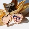 Fashion Friend Chain Jewelry Photo Picture Locket Necklace Heart Shaped Pendant