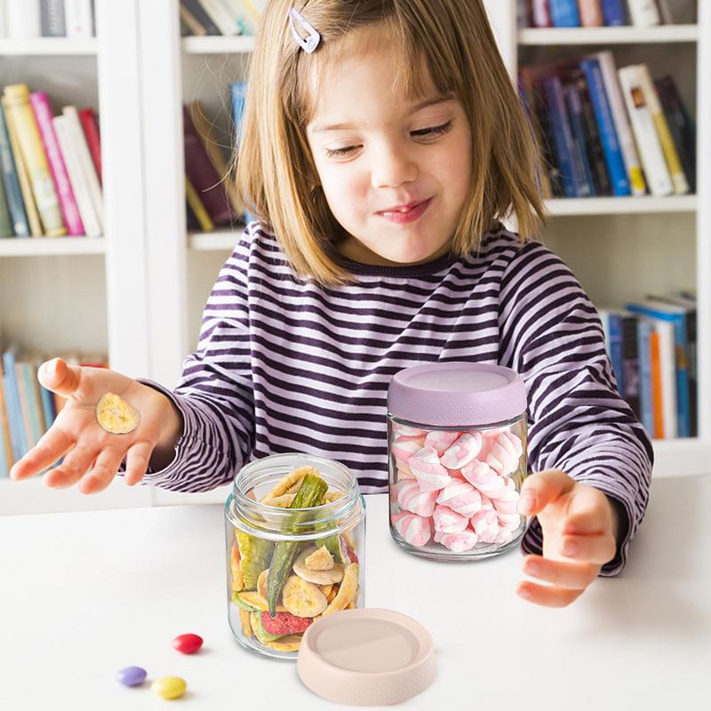 Стеклянные баночки для йогурта с крышками 4 шт. герметичные контейнеры для пищевых продуктов с широким горлышком герметичные для хранения на ночь в морозильной камере коробка для хранения йогурта