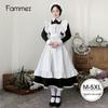 Japanese-Inspired Black & White School Uniform Maid Dress