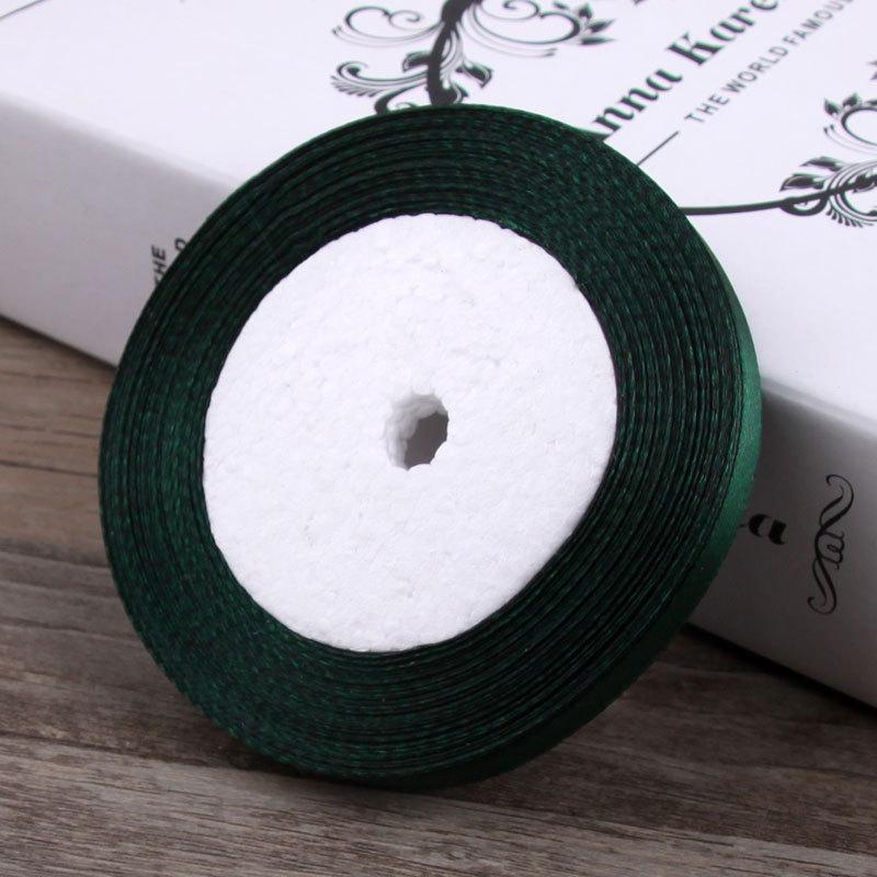 1cm Gold Satin Braided Ribbon, 10mm Silk Cloth Strip for Christmas Packaging and Gift Wrapping