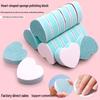 Heart-Shaped Mini Polishing Block for Nail and Jade Grinding