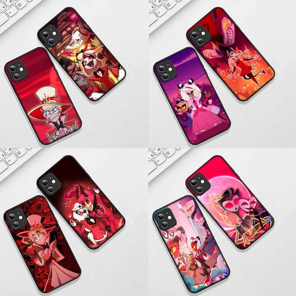 for Samsung Galaxy Note 20 Ultra 10 8 9 S10 Plus Lite S8 A70 A24 A25 A37 A57 A51 Case Dust H-Hazbin Alastor Hotels Charile Angel