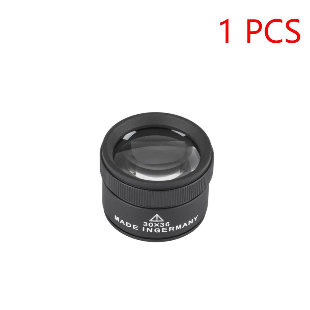 Portable 30X Handheld Magnifying Glass K9 Optical Lens Loupe For Jewelry Appraisal Watch Repair Monocle Magnifier Tool