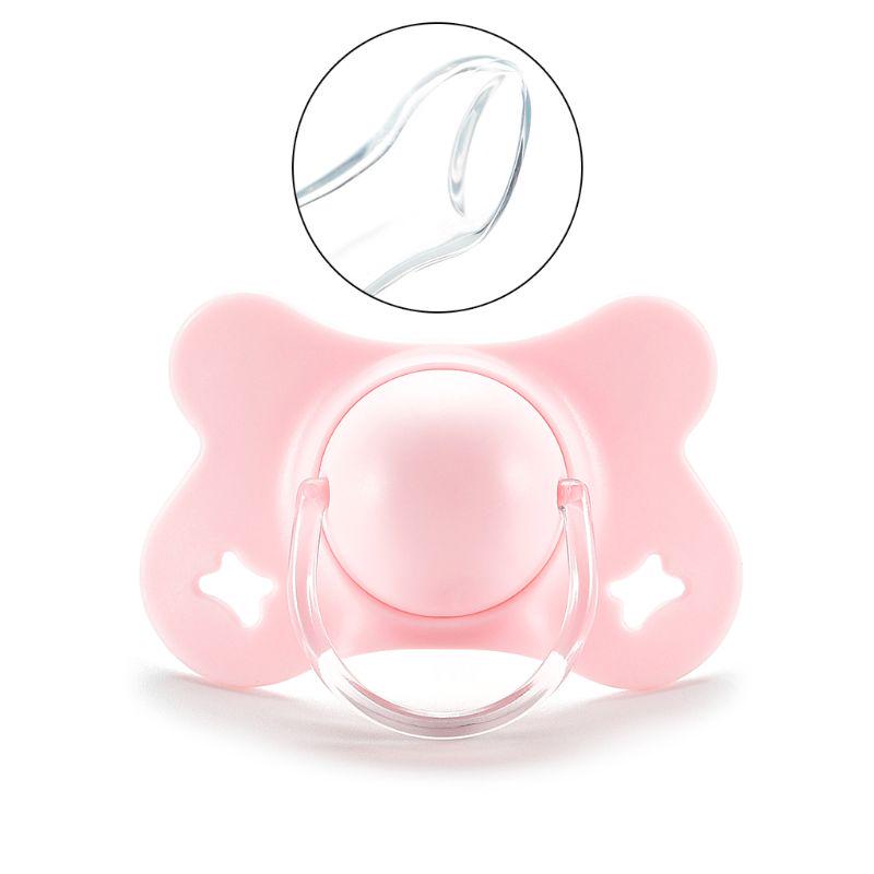 Детская соска-пустышка с крышкой в форме бабочки, круглая и плоская, силиконовая, для сна, для новорожденных, для укусов и жевания