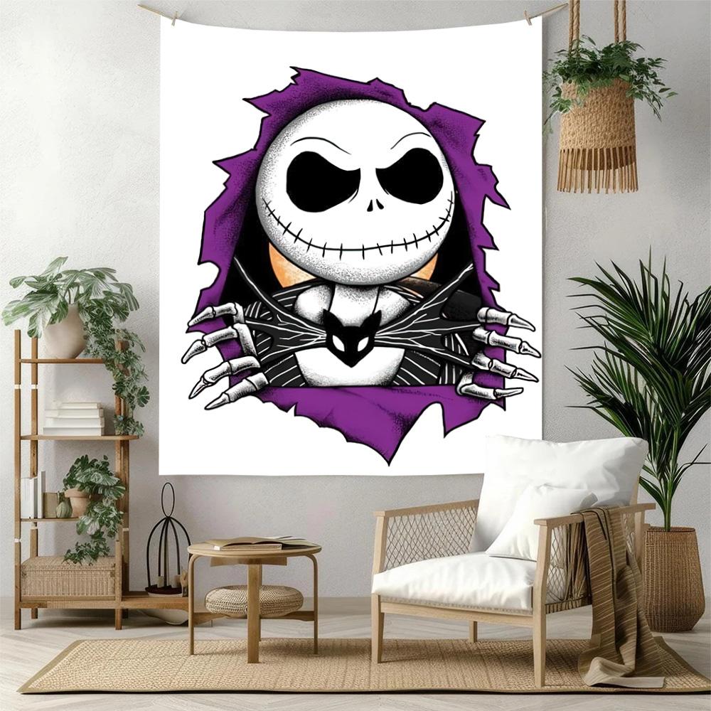 Christmas Nightmare Wall Decor Tapestry Art For Pet Memorial Birthdaywedding Party Backdrop Family Gift