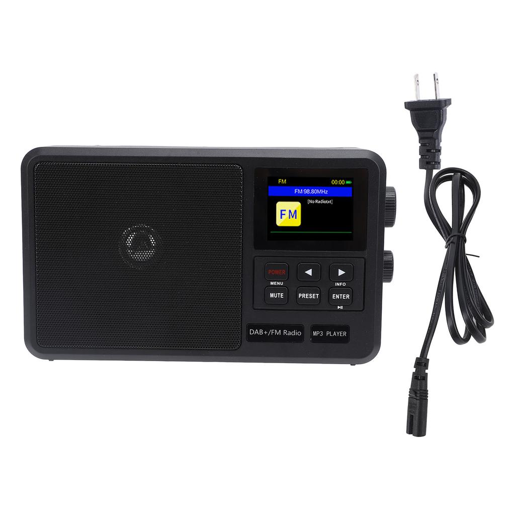 Портативное FM-радио USB BT Большая ручка настройки Таймер отключения Беспроводная точность Интернет DAB FM-радио