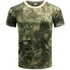 Mens Military Tactical Camouflage Camo T-Shirt Army Combat Summer Muscle Tee Top