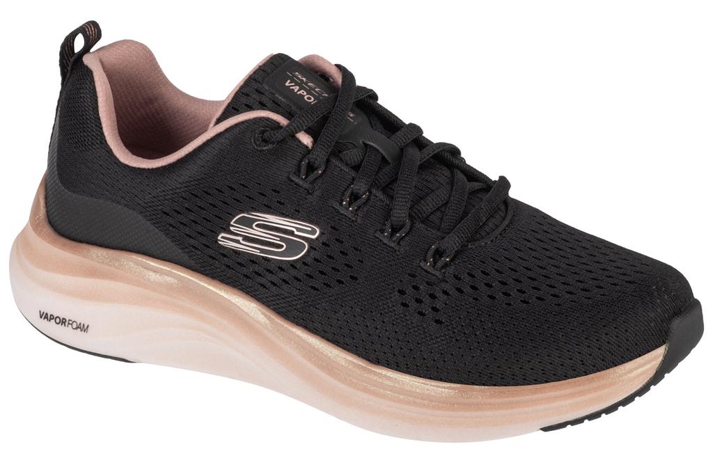 Skechers Vapor Foam - Midnight Glimmer, Womens Black Sneakers