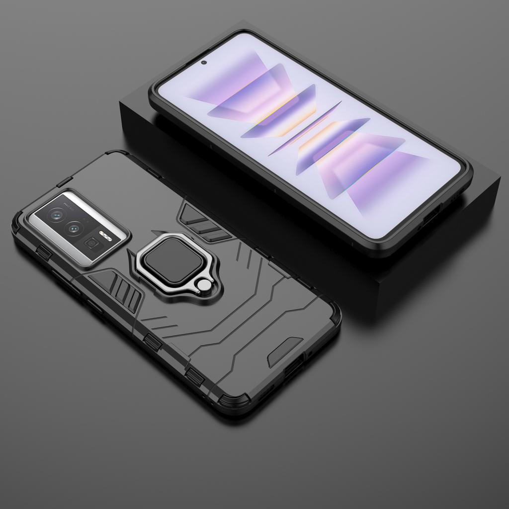 For Xiaomi Poco F5 Pro 5G/Redmi K60 Pro 5G/K60 5G Cell Phone Case Ring Holder Kickstand Shockproof Phone Cover