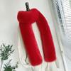 Women Scarf Thick Warm Comfortable Plush Shawl Versatile Bright Color Winter Shawl Scarf Versatile Cozy Shawl