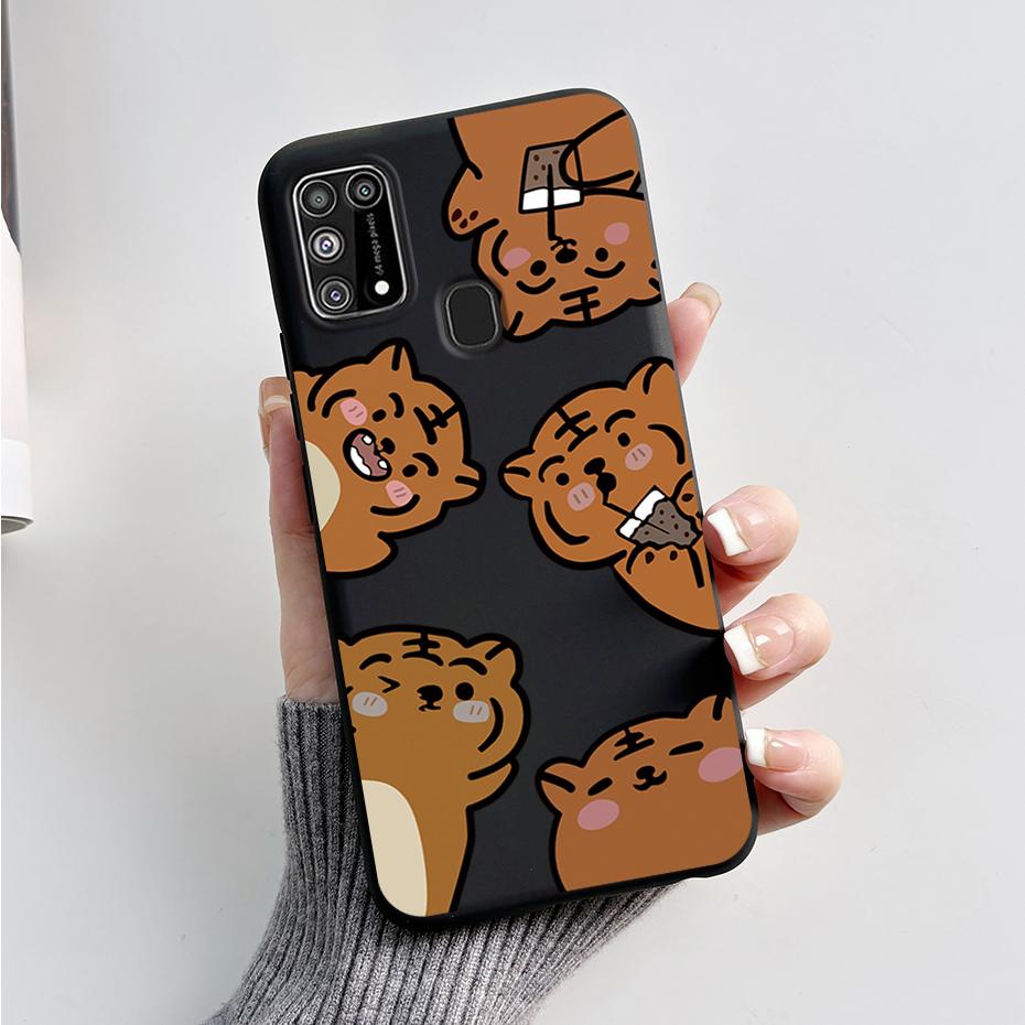 Силиконовый чехол для Samsung M31 M 31 Чехол Милый Кролик Панда Ударопрочный чехол для телефона для Samsung Galaxy M31s M31 s M315F M317F Etui
