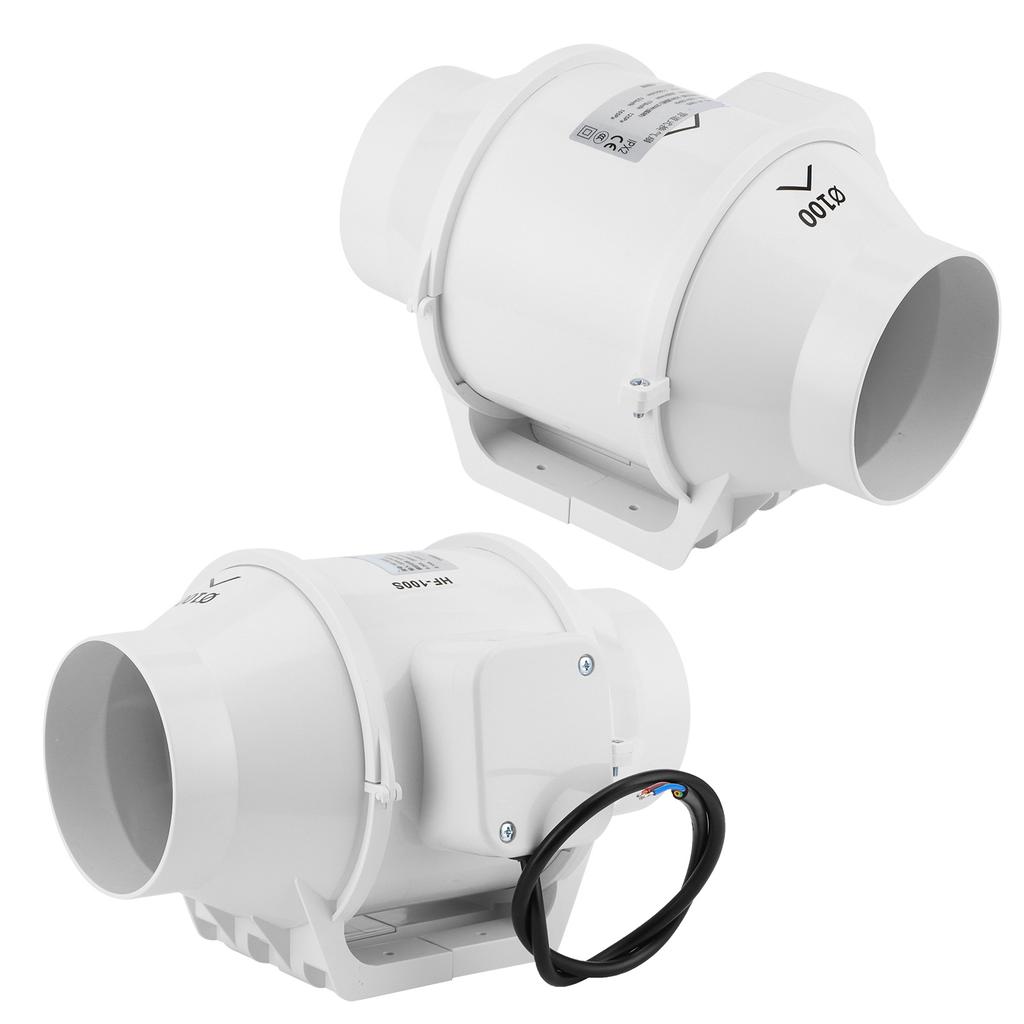 220V 4in Ventilation Fan Noiseless Wall Mounted Exhaust Fan with Large Air Volume for Kitchen Use