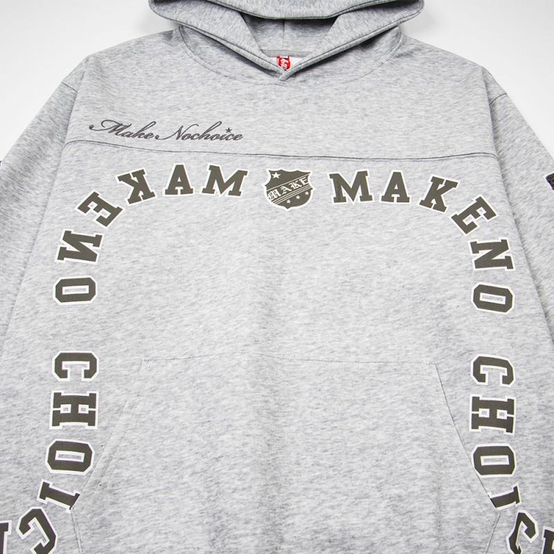 Mens Letter Print Hoodie Loose Fit Casual Pullover Sweatshirt Streetwear