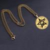 Solomon's Pentagram Seal Kabbalah Pendant Four-Word God's Name Talisman Jewelry Pendant Necklace
