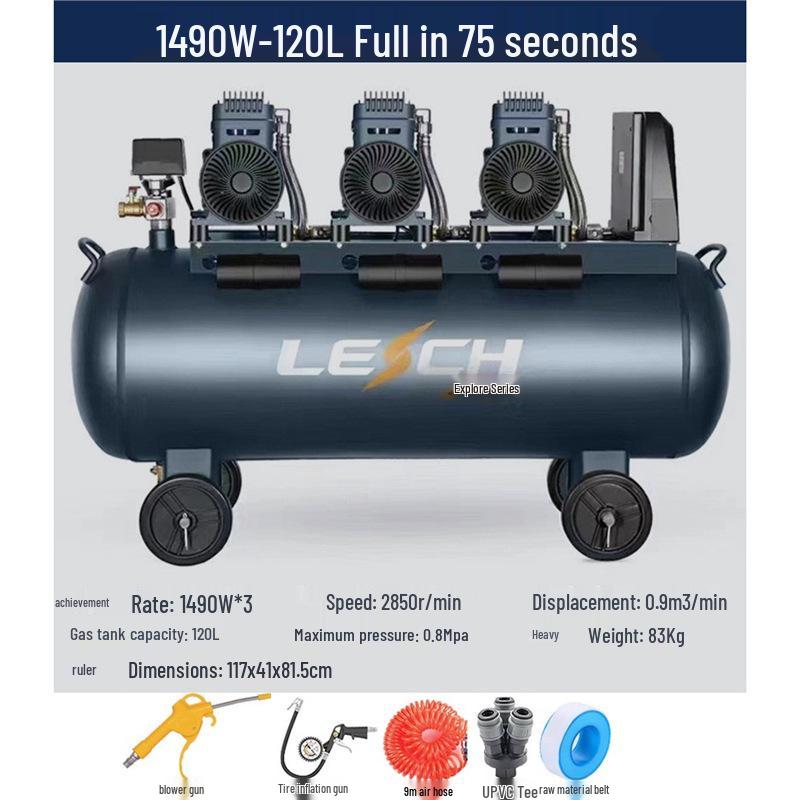 Shengpa Oil-Free Silent Air Compressor 1490W-2000W for Spraying