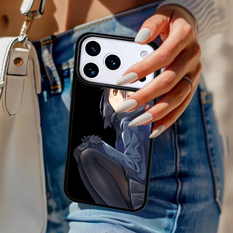Чехол для телефона с аниме-девушкой-кошкой для iPhone 17 Air 14 15 13 12 Max Чехол для Apple 14 15 16 16e 11 Pro Max Plus Coque