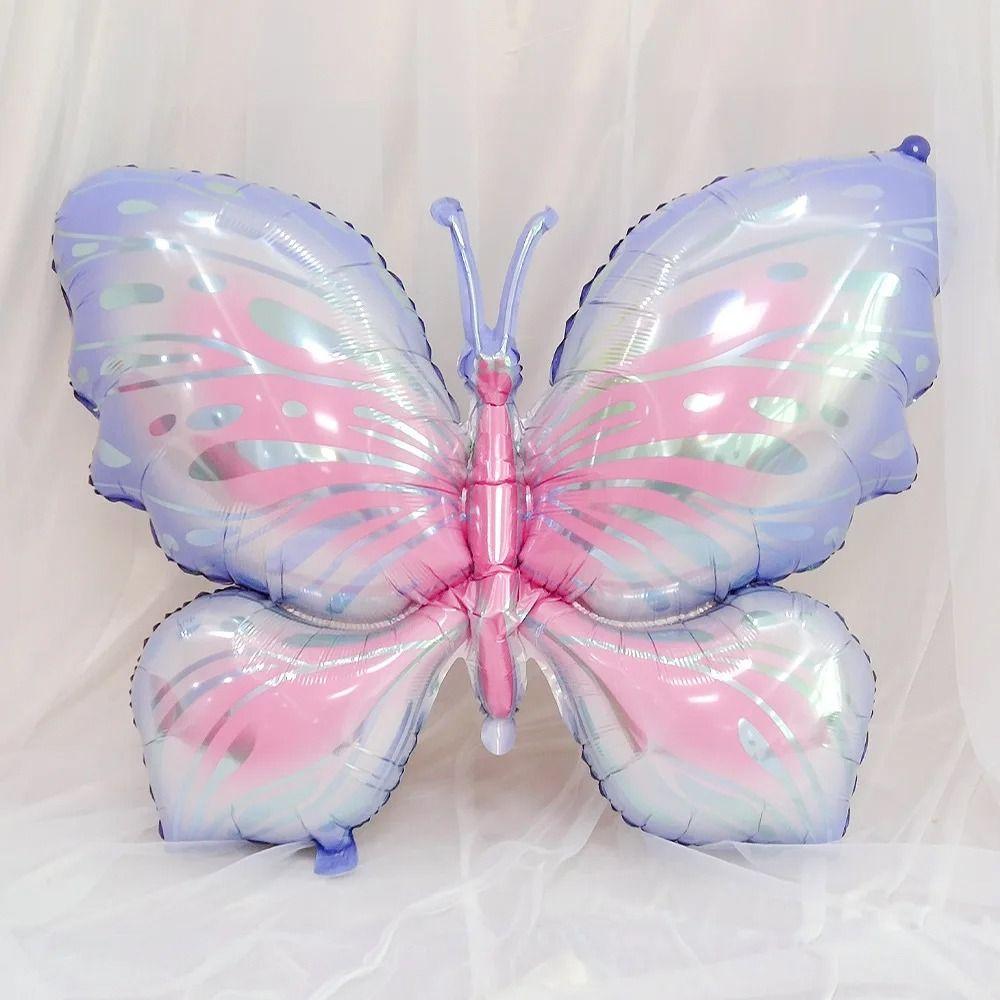 Large Colorful Butterfly Balloon Cartoon Aluminum Foil Balloons Helium Balloons  Party Decorations