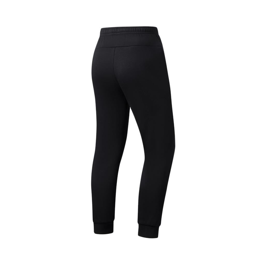 Li-Ning Удобные трикотажные брюки для бега и велоспорта, мужские брюки, черные AKLTC13-1