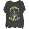 Футболка Guns N Roses Appetite Стирка Официальная Окрашивание Dip Dye на Черном Унисекс XXL