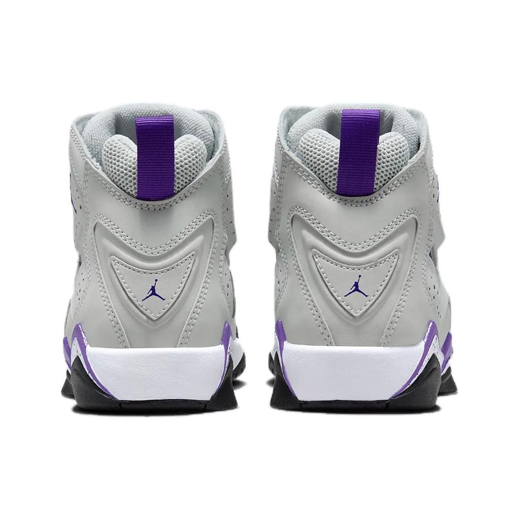 Air Jordan True Flight GS Base Grey Purple Venom Kids Sneakers Light-Base-Grey White Black 343795-052