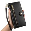 DF-011 For Samsung Galaxy A14 4G/5G Case Zipper Pocket PU Leather Stand Phone Cover