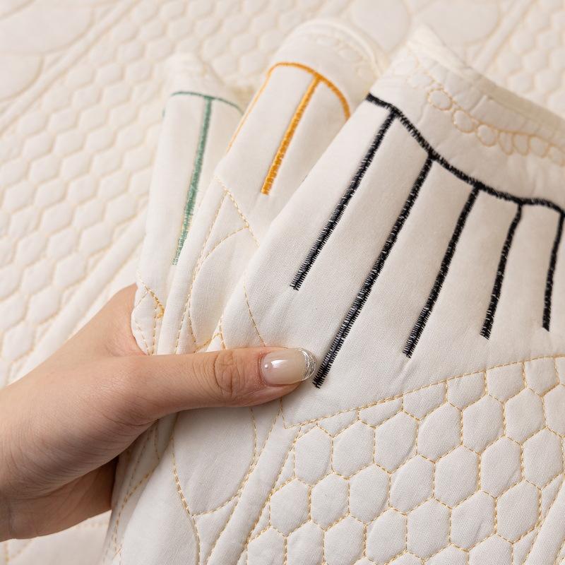 Cream Wind Cotton Sofa Cushion Fabric Universal In All Seasons New Pure Cotton Seat Cushion Backrest Towel Non-Slip Cover