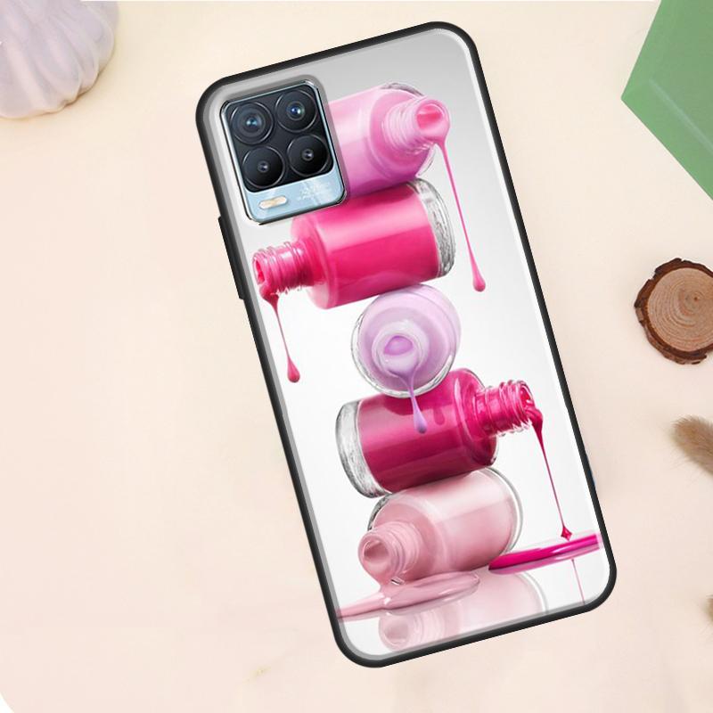 Красивый Чехол-Палитра Эмаль для Ногтей Для Realme C63 C61 C65 C67 C75 C55 C51 C53 C35 C71 11 12 13 14 15 Pro Plus GT6 GT7 Pro