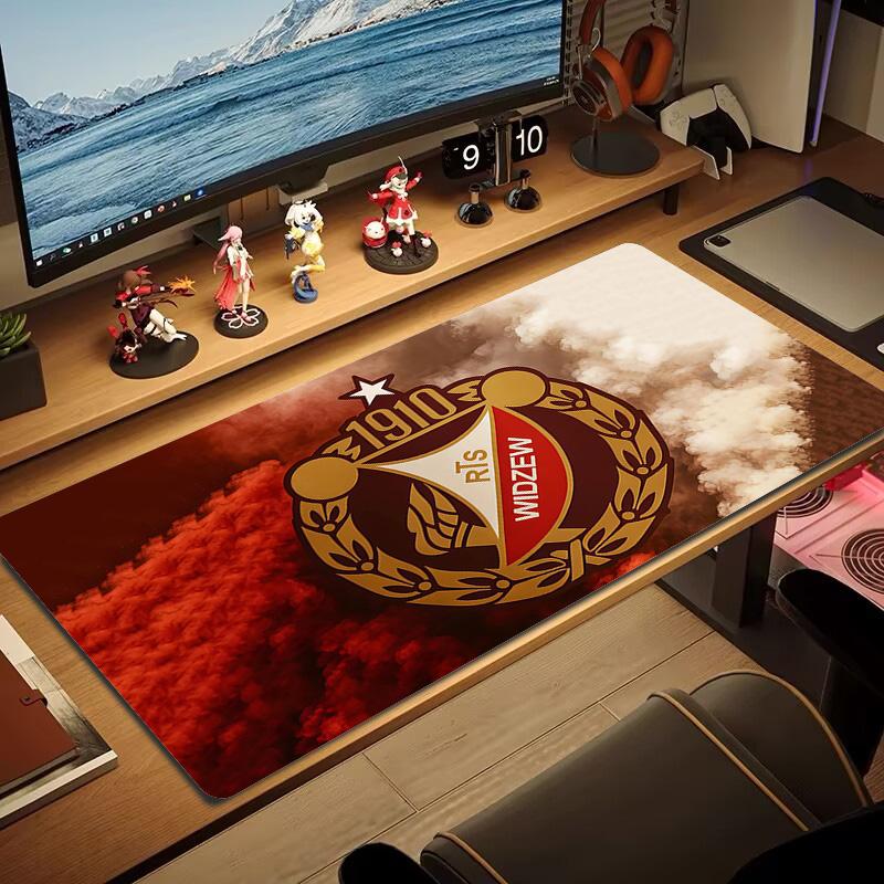 Widzew Print Cushion Non-slip Laptop Tablet Big Mousepad XXL Mat Mini PC Playmat With Lock edge