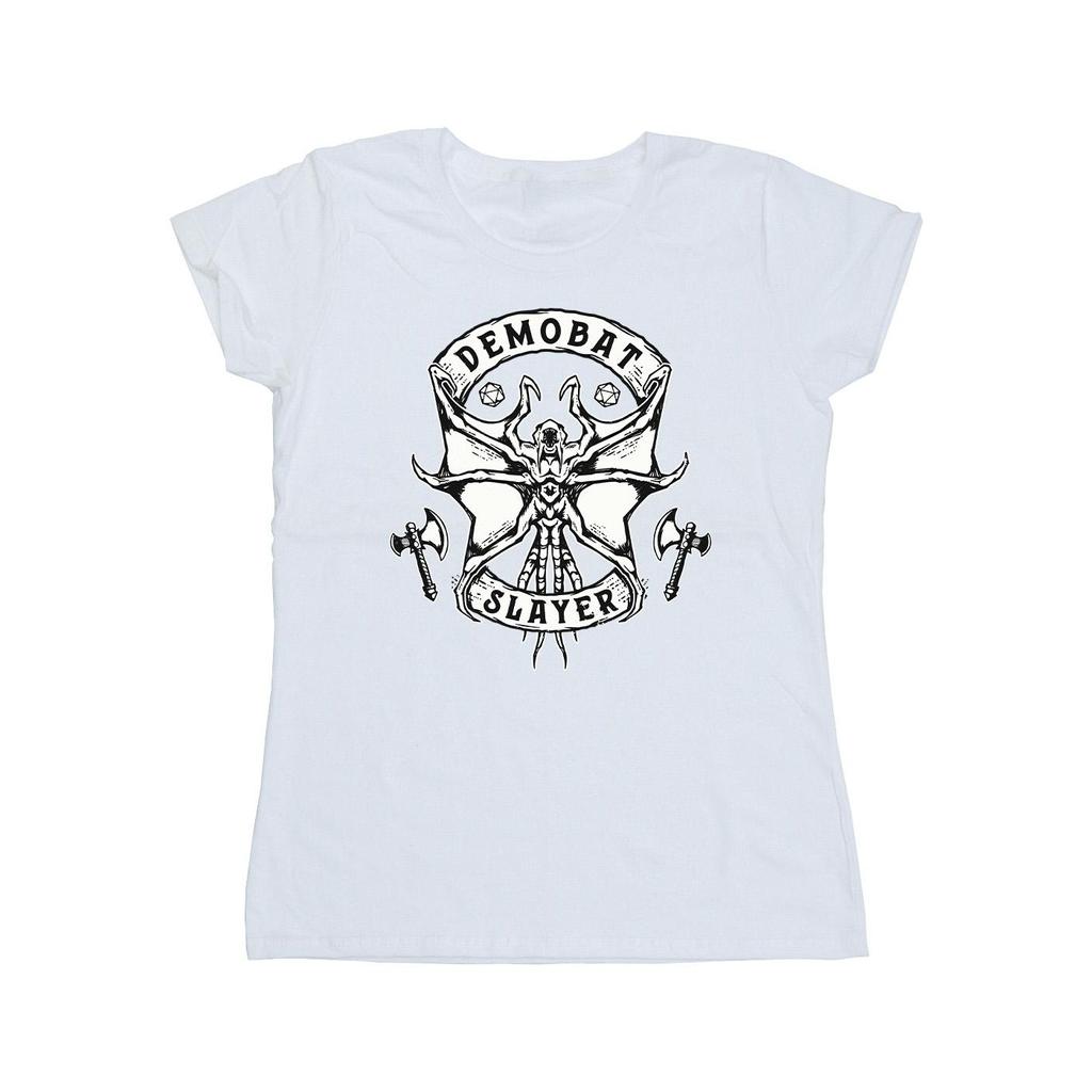 Netflix Womens/Ladies Stranger Things Demobat Slayer Cotton T-Shirt