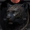 Dragon 3d Print, Men's Long Sleeve Novelty T-shirt, Stylish Tees For Autumn, Mens Clothing