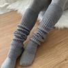 Длинные носки для женщин гетры со штрипками осенне-зимние выше колена манжеты для ботинок для девочек вязаные гольфы носки
