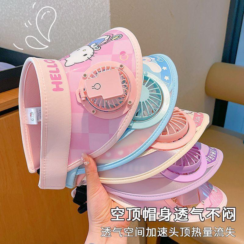 Кепка от солнца Sanrio Kity Fan с широкими полями для лета, большая широкополая шляпа от солнца Kuromi