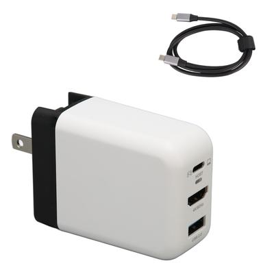 65 Вт USB C зарядное устройство 4K 60 Гц HD мультимедийный интерфейс 3 порта складное GaN зарядное устройство для коммутатора монитора