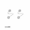 1 Pair Spiral Piercings Stud Earrings Double-ended Luxury Earrings Rhinestone Earrings  Women