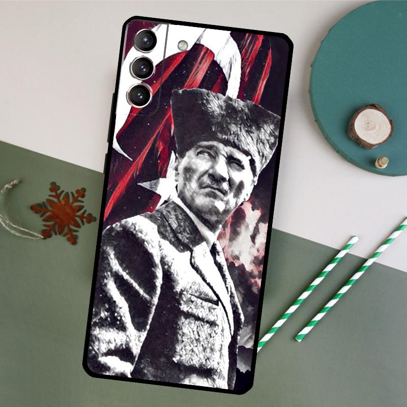 Турецкий флаг Ататюрка Чехол для телефона Samsung Galaxy S26 S23 Ultra S20 S21 S22 S24 S25 Plus S10 S25 FE Задняя крышка