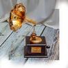 Harmony Brass Miniature Gramophone Showpiece for Elegant Home Decor