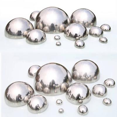 1 шт., шар-полушарие из нержавеющей стали, толщина 1,0 мм, диаметр 51–200 мм, светоотражающий шар