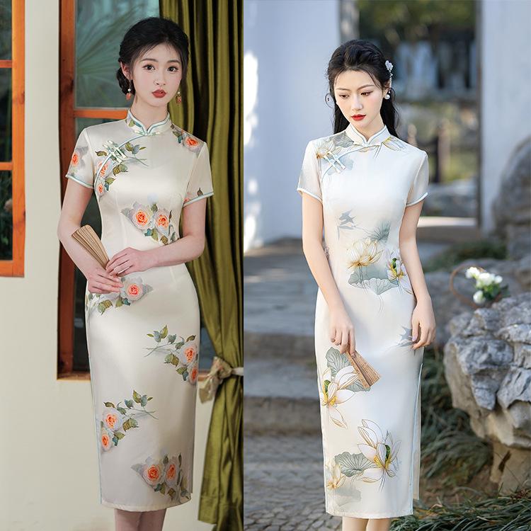 Современный летний чонсам 2024 года: Молодежная, стильная и повседневная национальная одежда