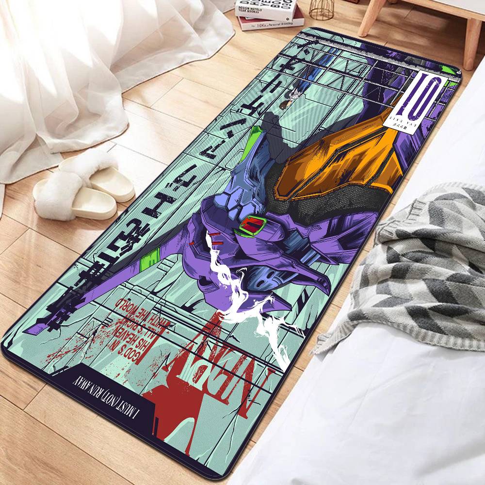 E-Evangelion Game Floor Mat INS Style Soft Bedroom Floor House Laundry Room Mat Anti-skid Household Carpets