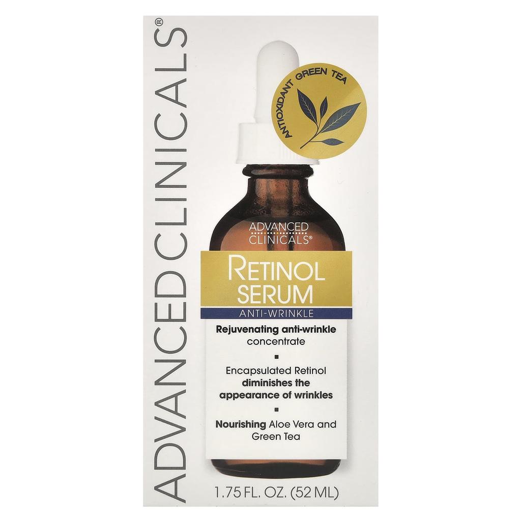 Advanced Clinicals Сыворотка с ретинолом, против морщин, 1,75 жидких унций (52 мл)