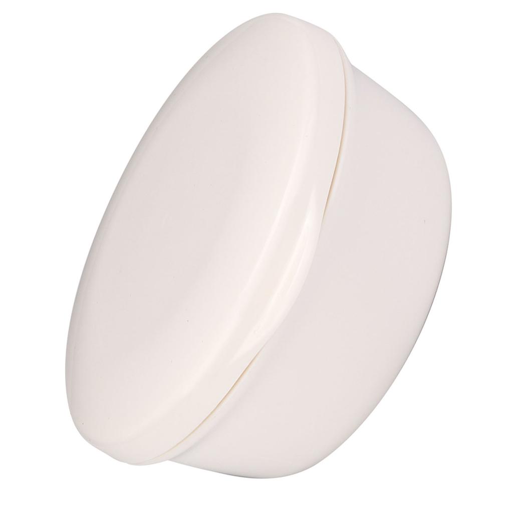 Compact Round Shape Soap Box Case Dish Container Holder with Draining Plate Cover for Travel
