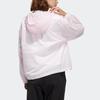 Adidas Женская куртка с капюшоном Neo Solid Color Logo Striped Woven Jacket Clear-Pink GP5471